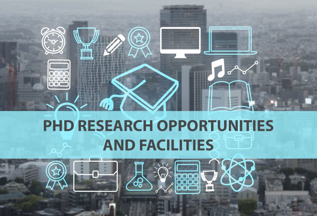 PhD Research Opportunities and facilities banner at Acadmically