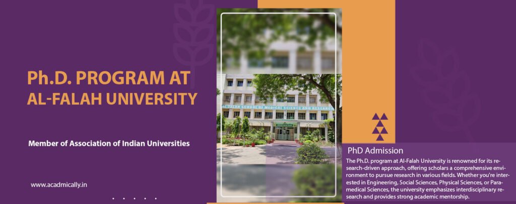 Comprehensive Guide to Ph.D. Programs at Al-Falah University, Haryana