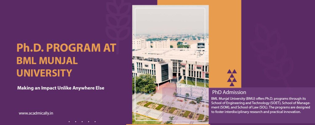 Comprehensive Guide to Ph.D. Program at BML Munjal University, Haryana