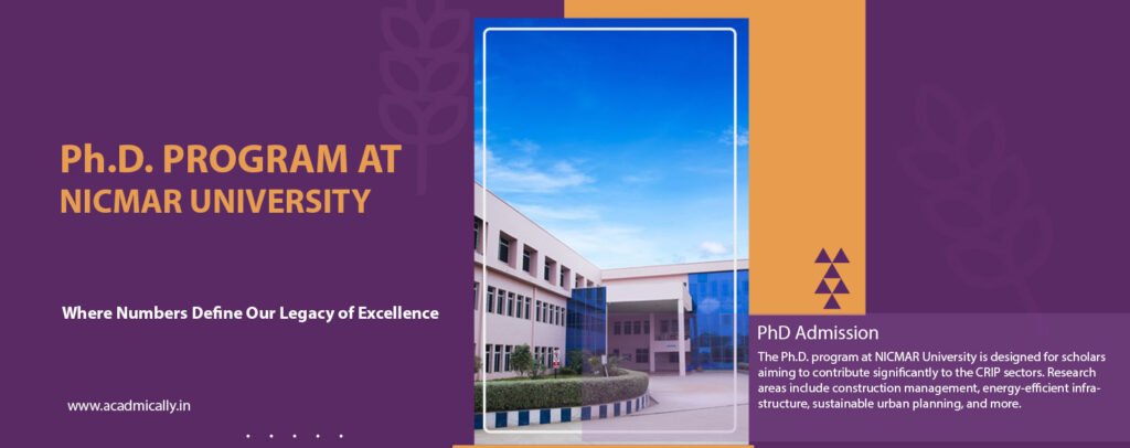 Ph.D. Program at NICMAR University, Pune, Maharashtra